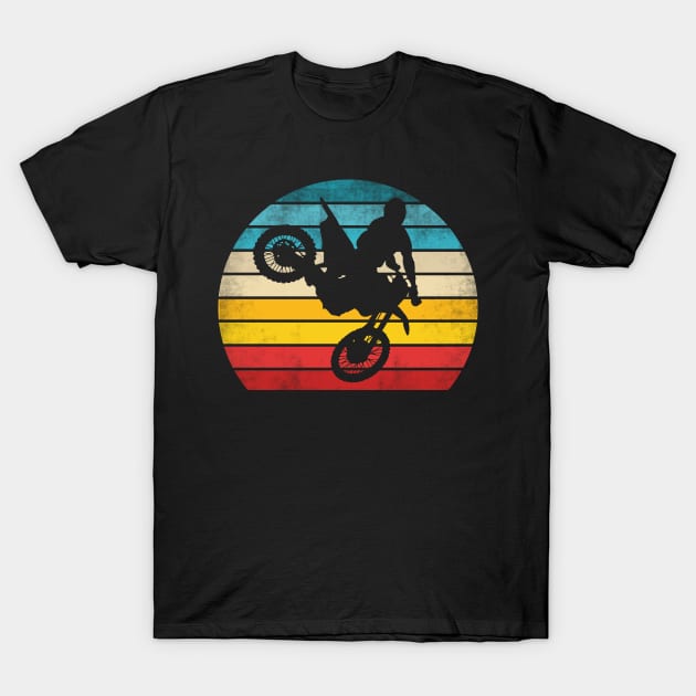 Retro Motocross Dirtbike Motorcycle T-Shirt by funkyteesfunny